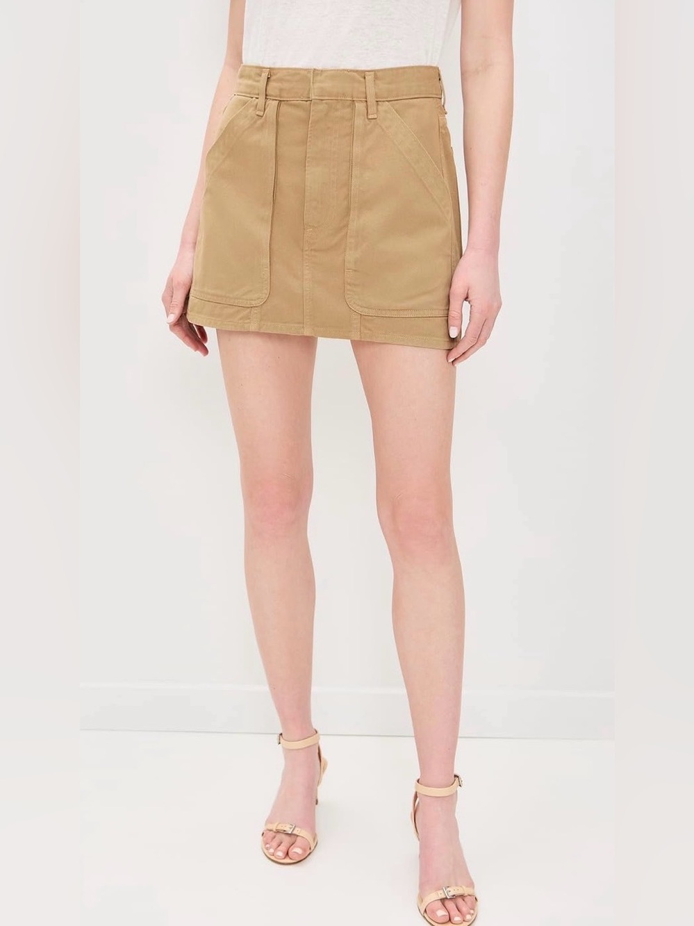 Citizens of Humanity Norelle Mini Utility Skirt Heirloom Khaki Size 26